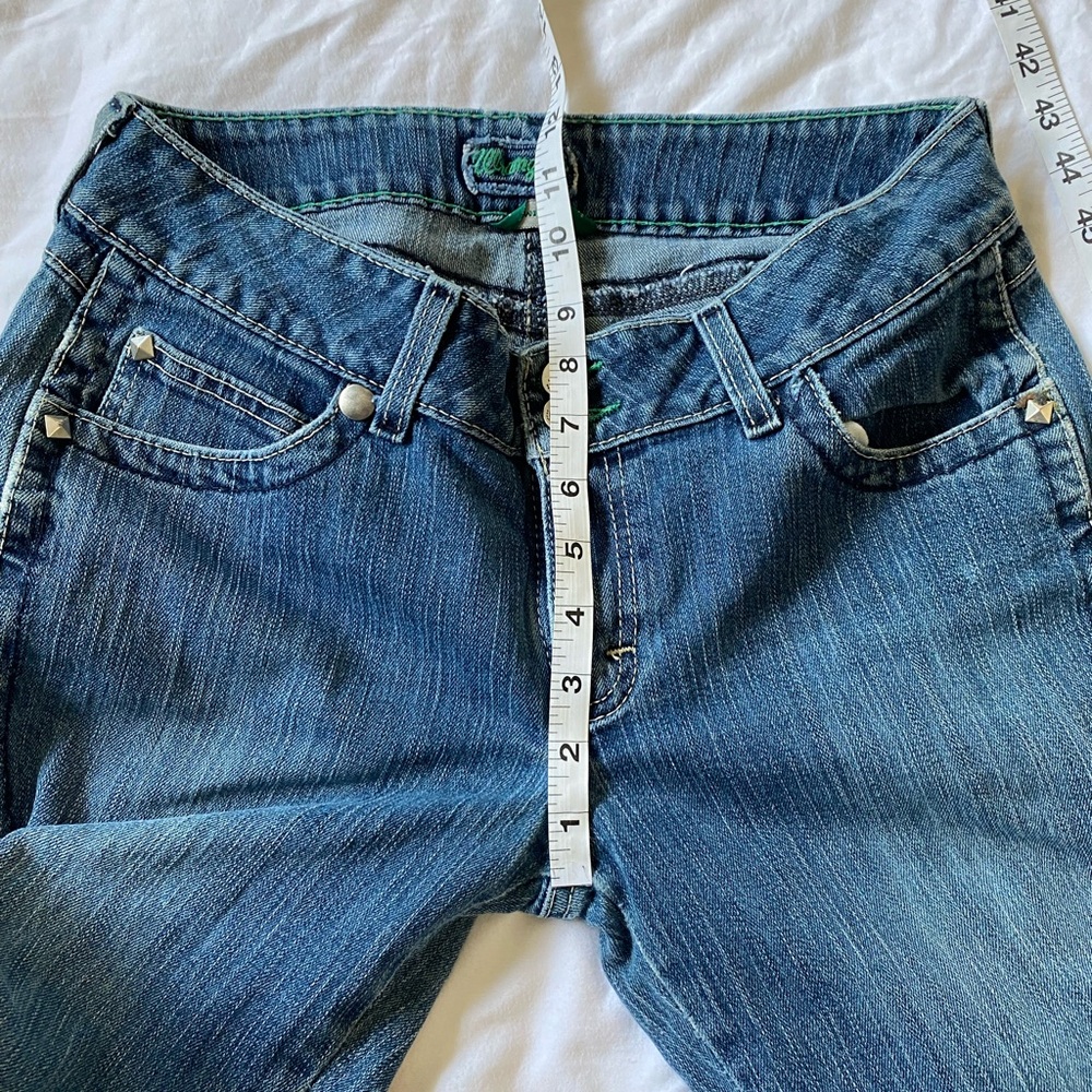 Wrangler Women's Dark Blue Denim Jeans with Embellished Back Pocket - Picture 8 of 10